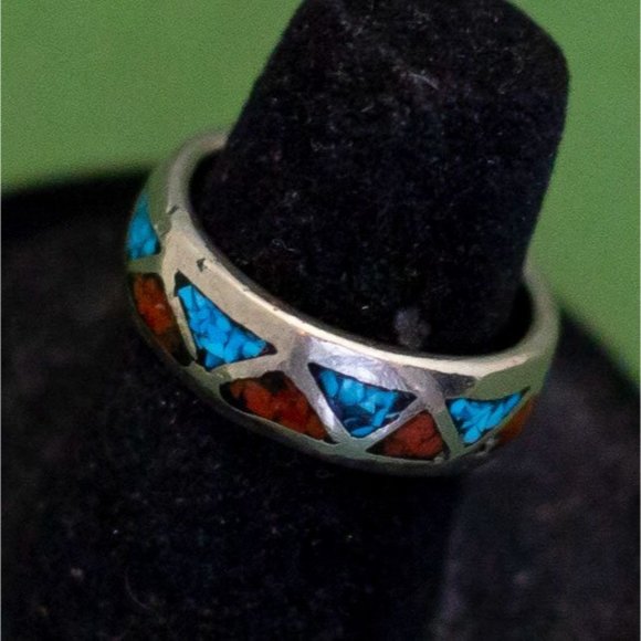 Vintage Medieval Silver Tone Ring Size 6, K28 - Picture 2 of 3